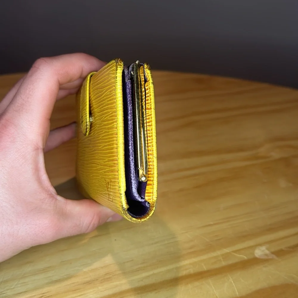 Louis Vuitton Yellow Epi Leather Wallet